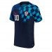 Tanie Strój piłkarski Chorwacja Luka Modric #10 Koszulka Wyjazdowej MŚ 2022 Krótkie Rękawy